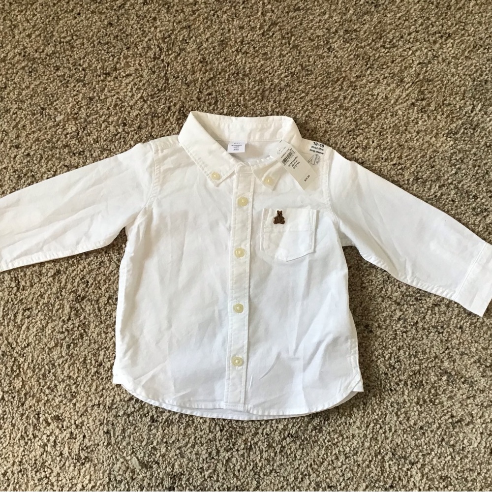 Baby GAP White Button Down Kids Shirt
